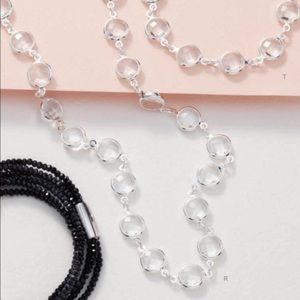 Vantel Pearls Ice Crystal Necklace
